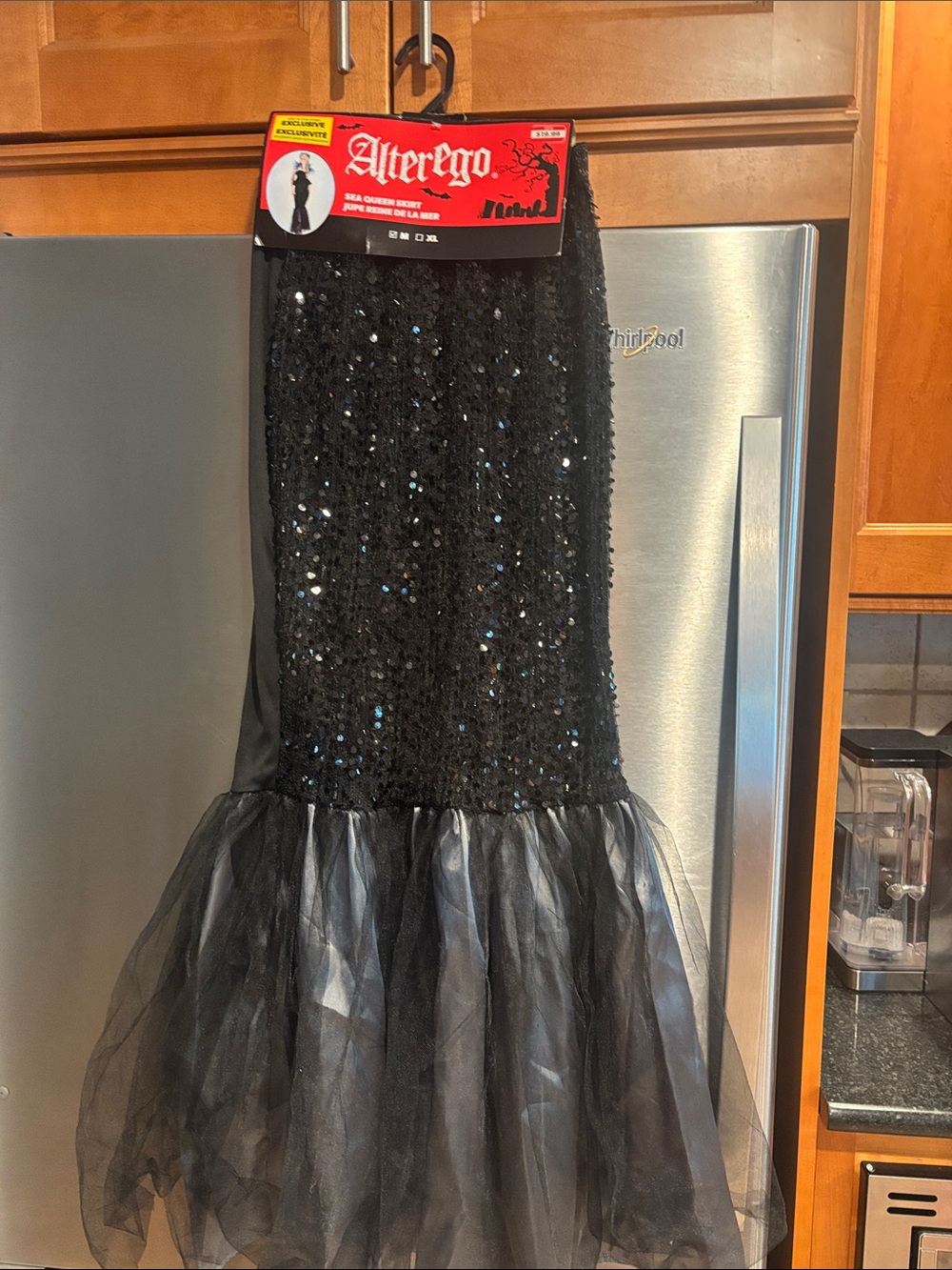 Spirit Black Sequin Tulle Mermaid Maxi Dress